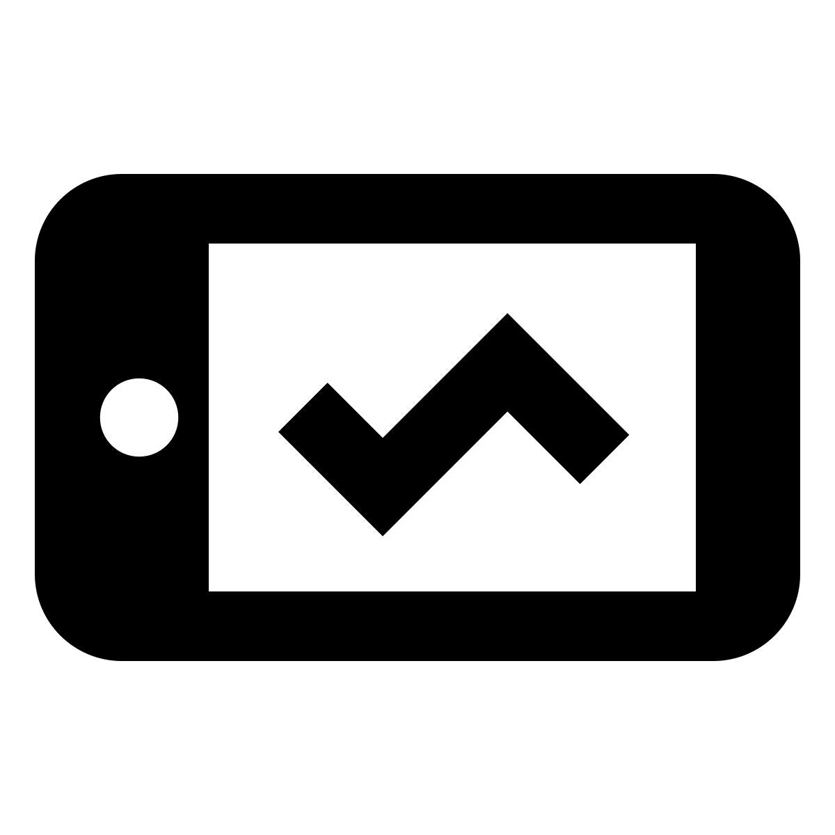 material outlined style performance smartphone icon
