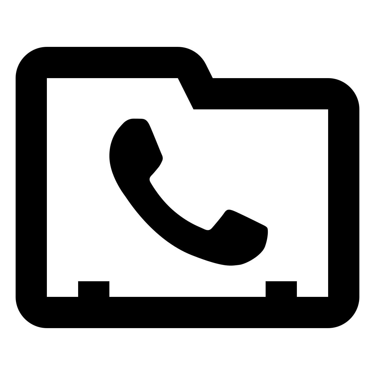 material outlined style 电话联系人 icon