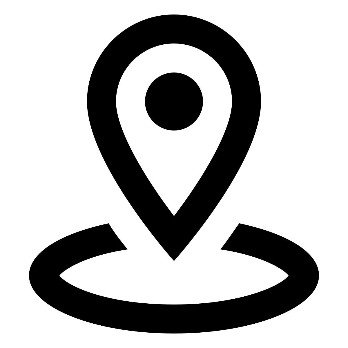 material outlined style 位置 icon