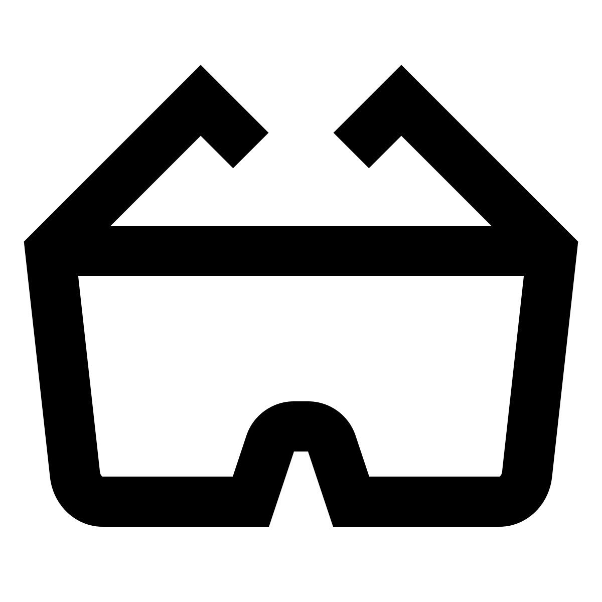 material outlined style gafas de protección icon