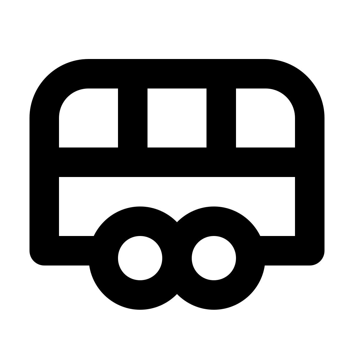 material outlined style vagón de ferrocarril icon