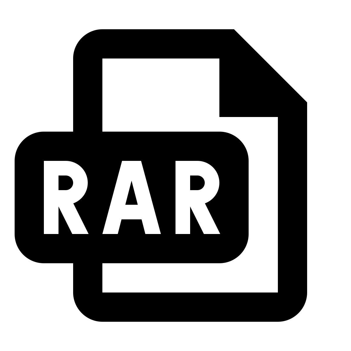 material outlined style rar icon