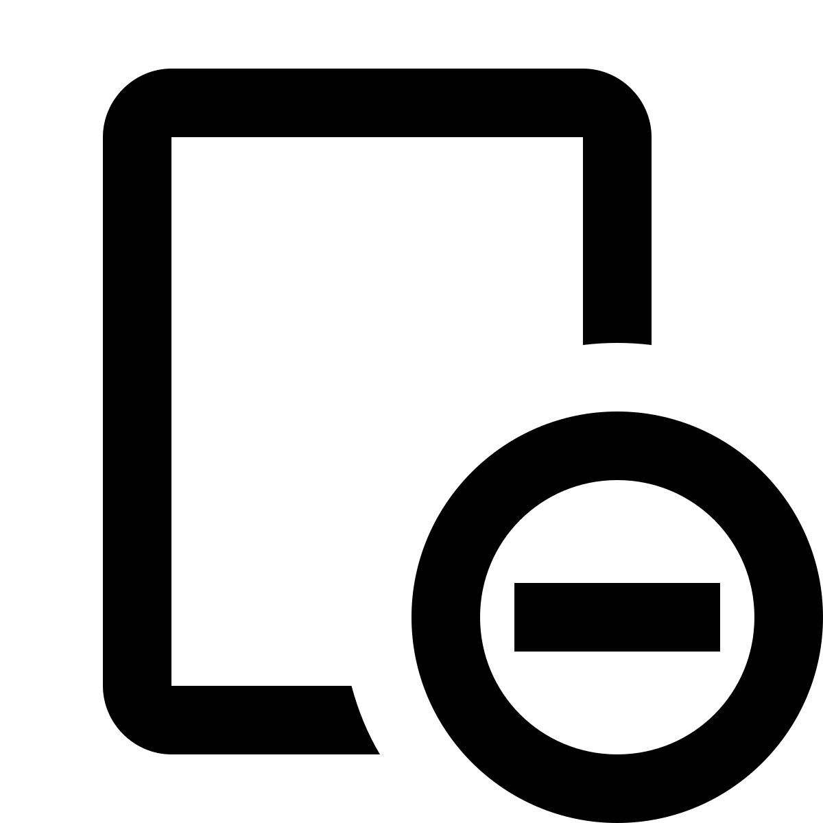 material outlined style 도서 삭제 icon