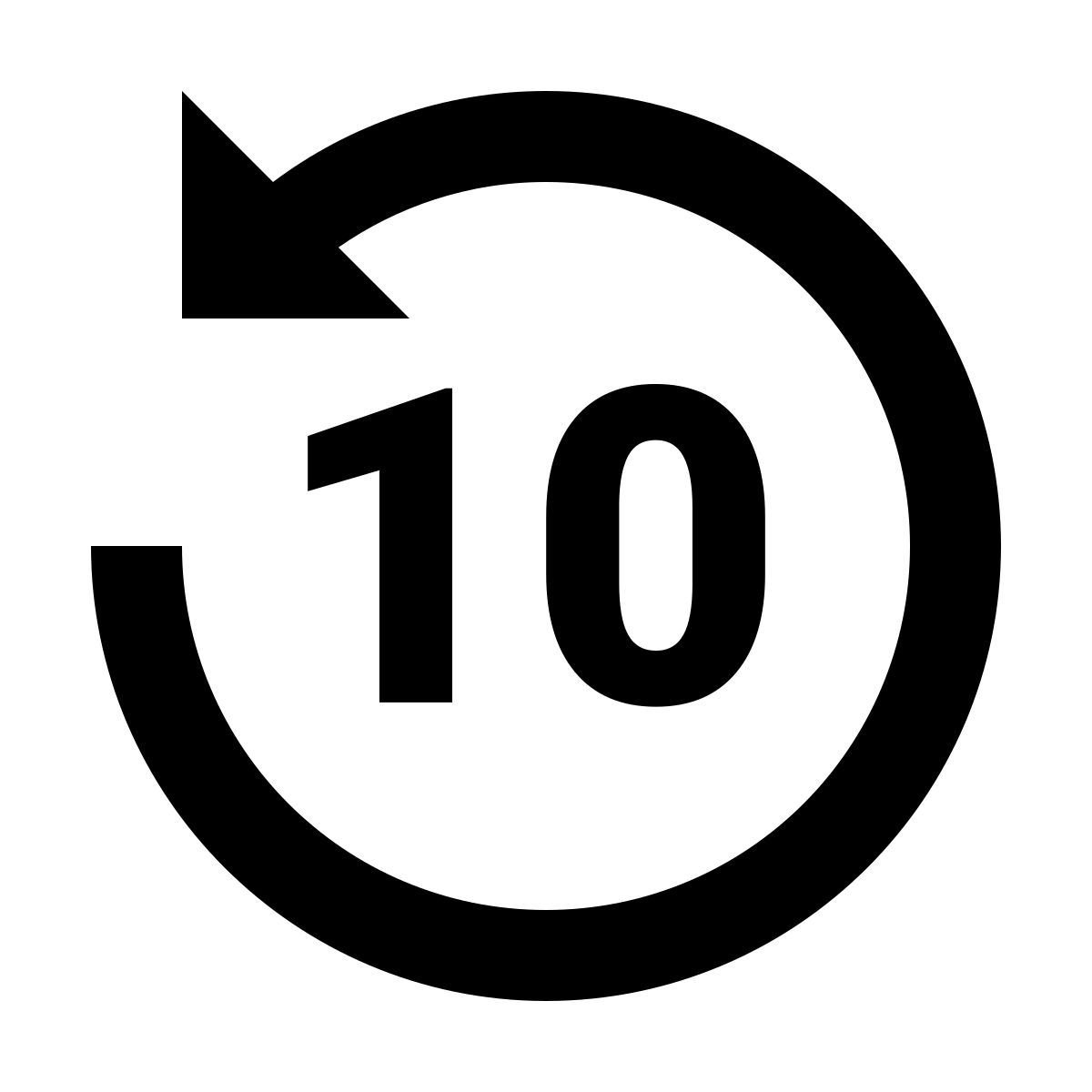 material outlined style reproducir 10 icon