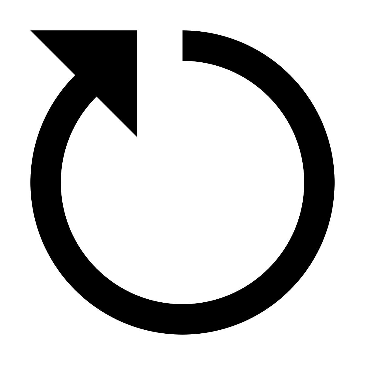 material outlined style 重启 icon