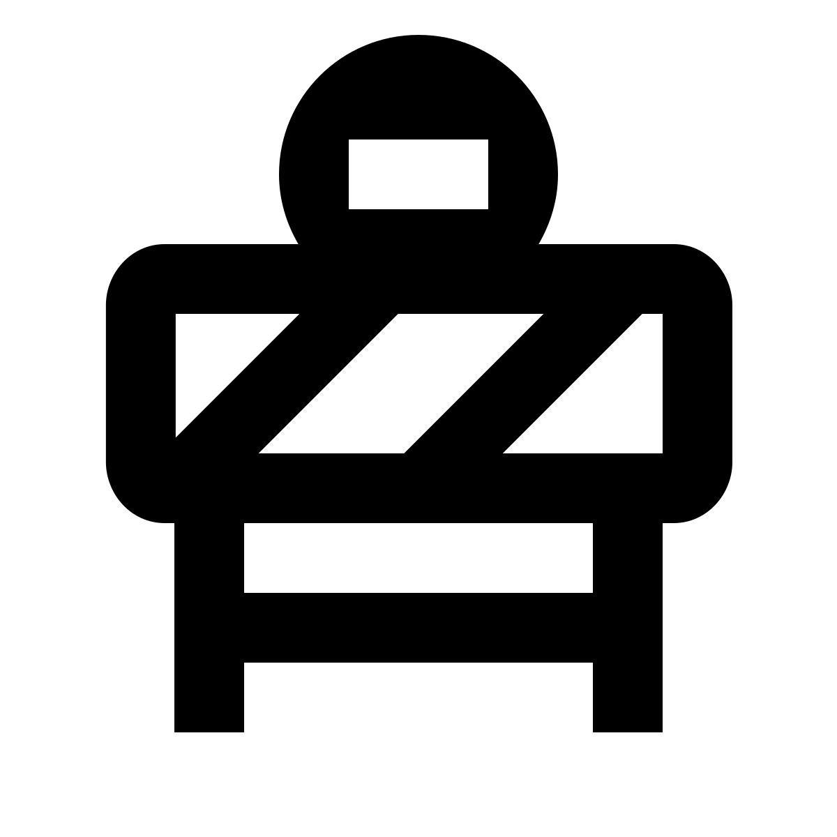 material outlined style 道路封闭 icon