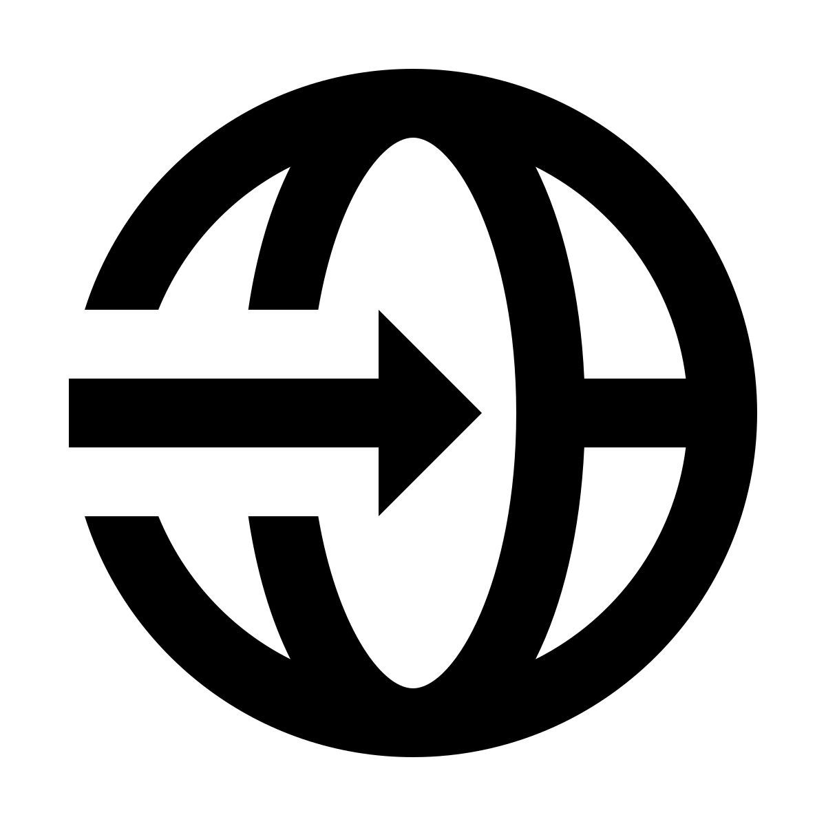 material outlined style drehende kugel icon