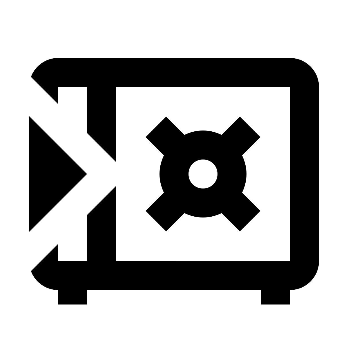 material outlined style sûr icon