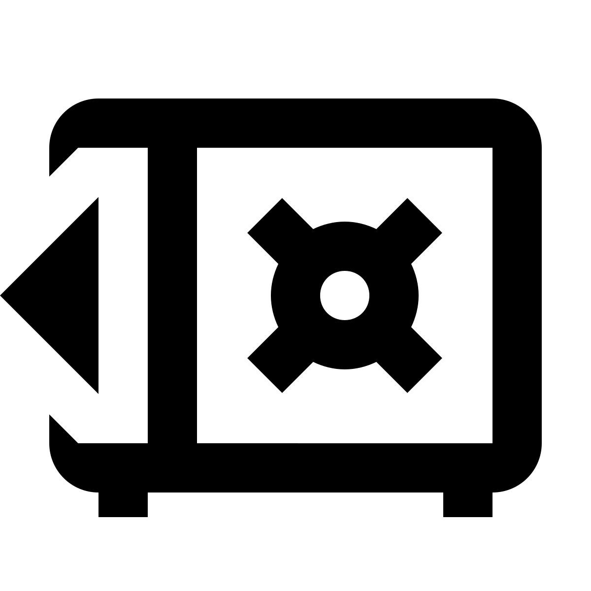 material outlined style 안전 아웃 icon