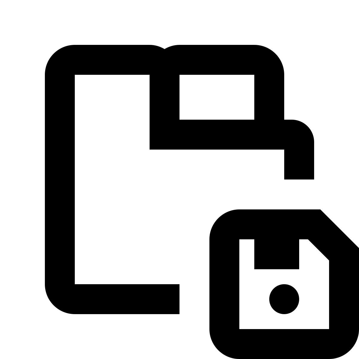 material outlined style enregistrer la liste d’onglets icon