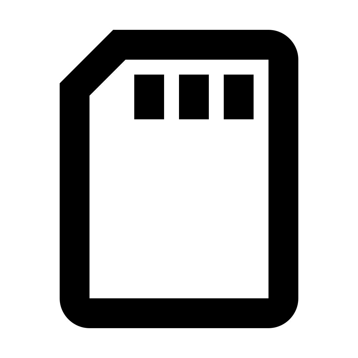 material outlined style sd icon