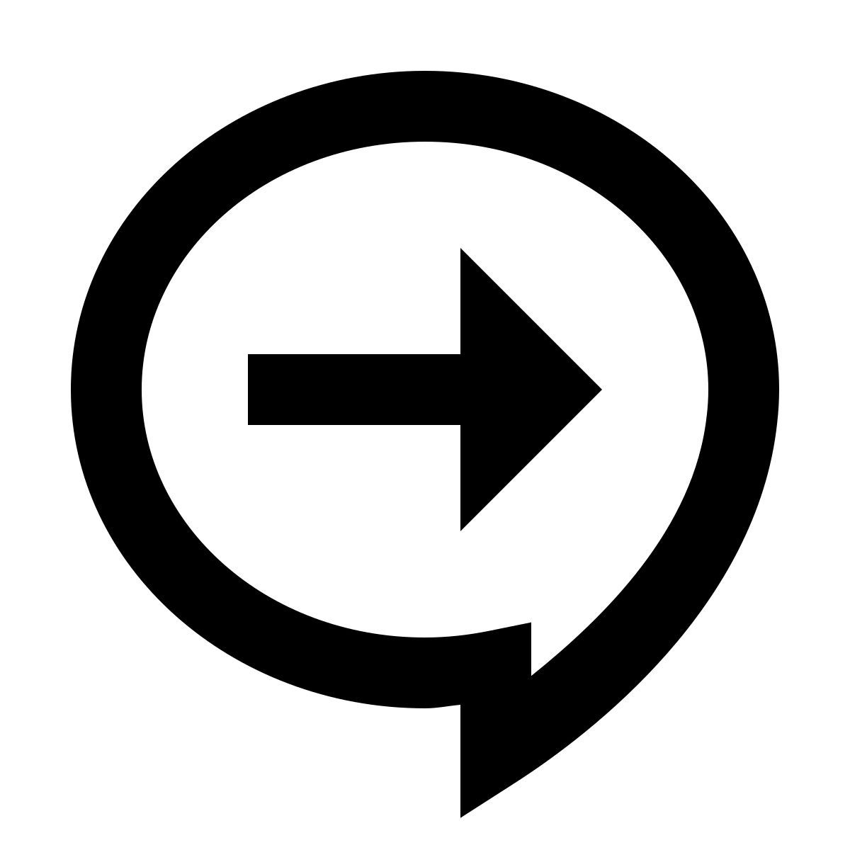 material outlined style send comment icon