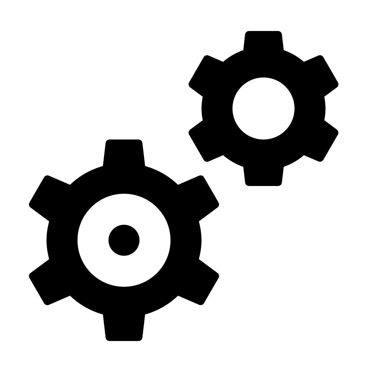 material outlined style automation icon