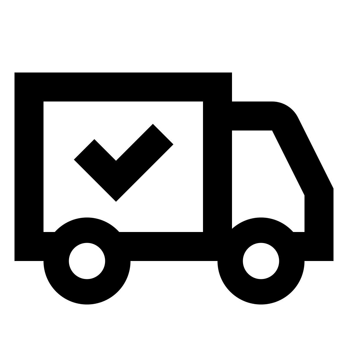 material outlined style 배송 icon