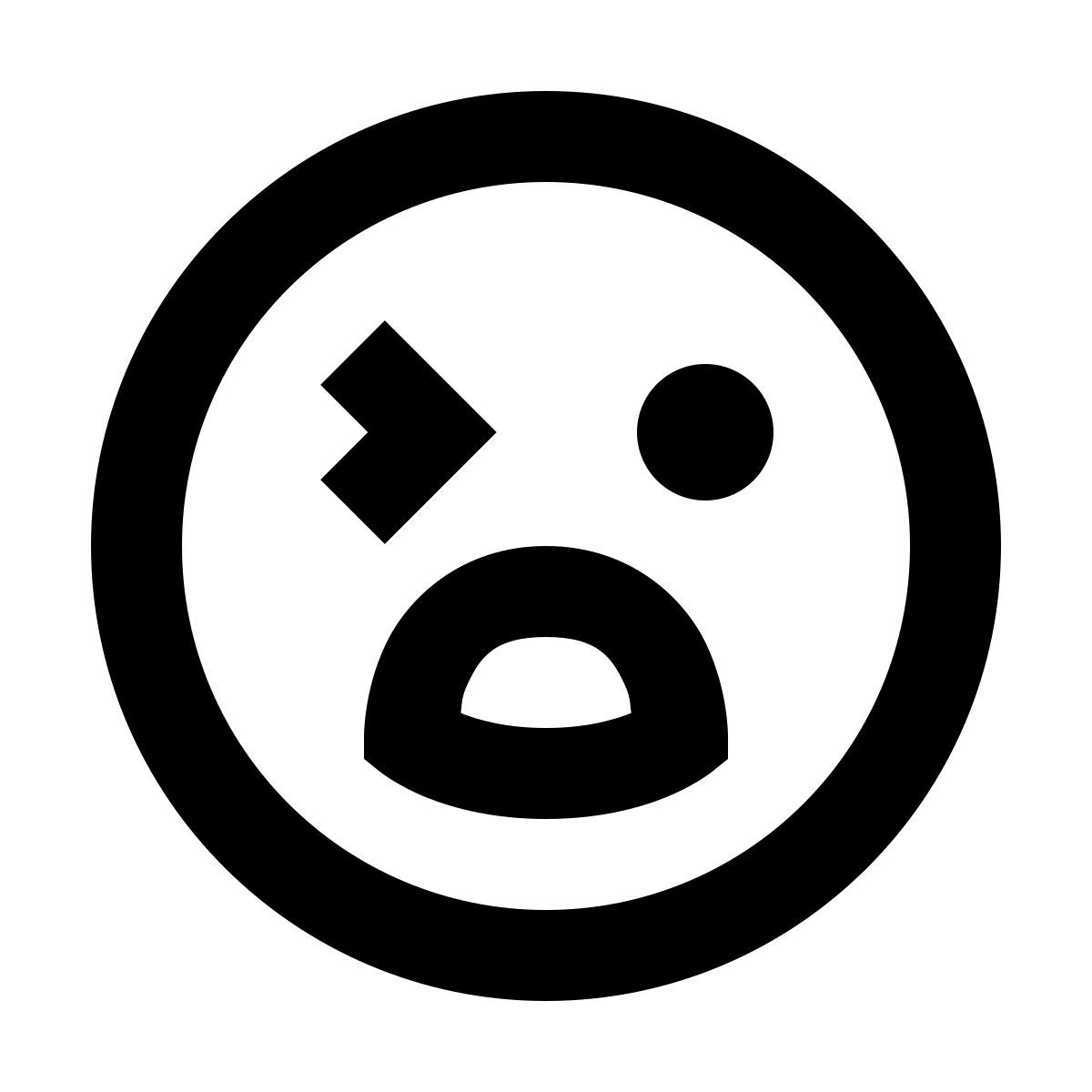 material outlined style emoji sorpresa icon