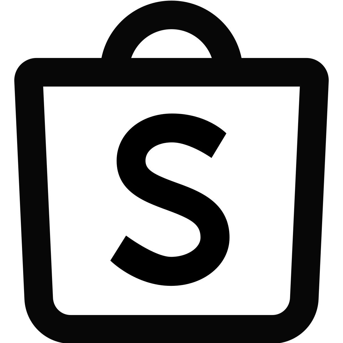 material outlined style comprador icon