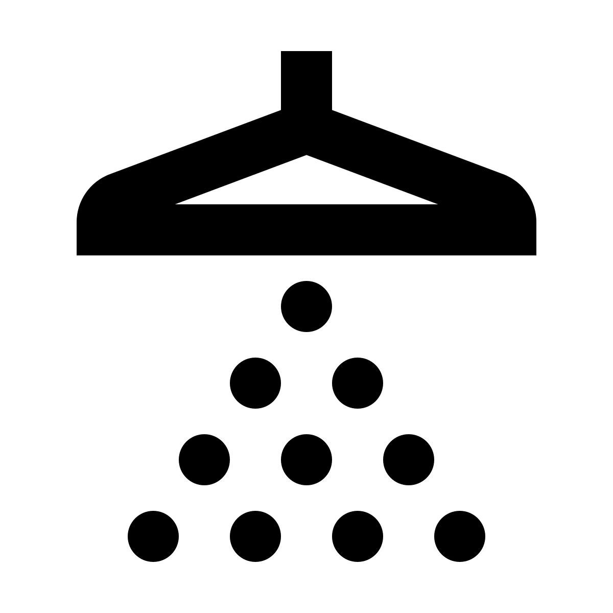 material outlined style 淋浴 icon