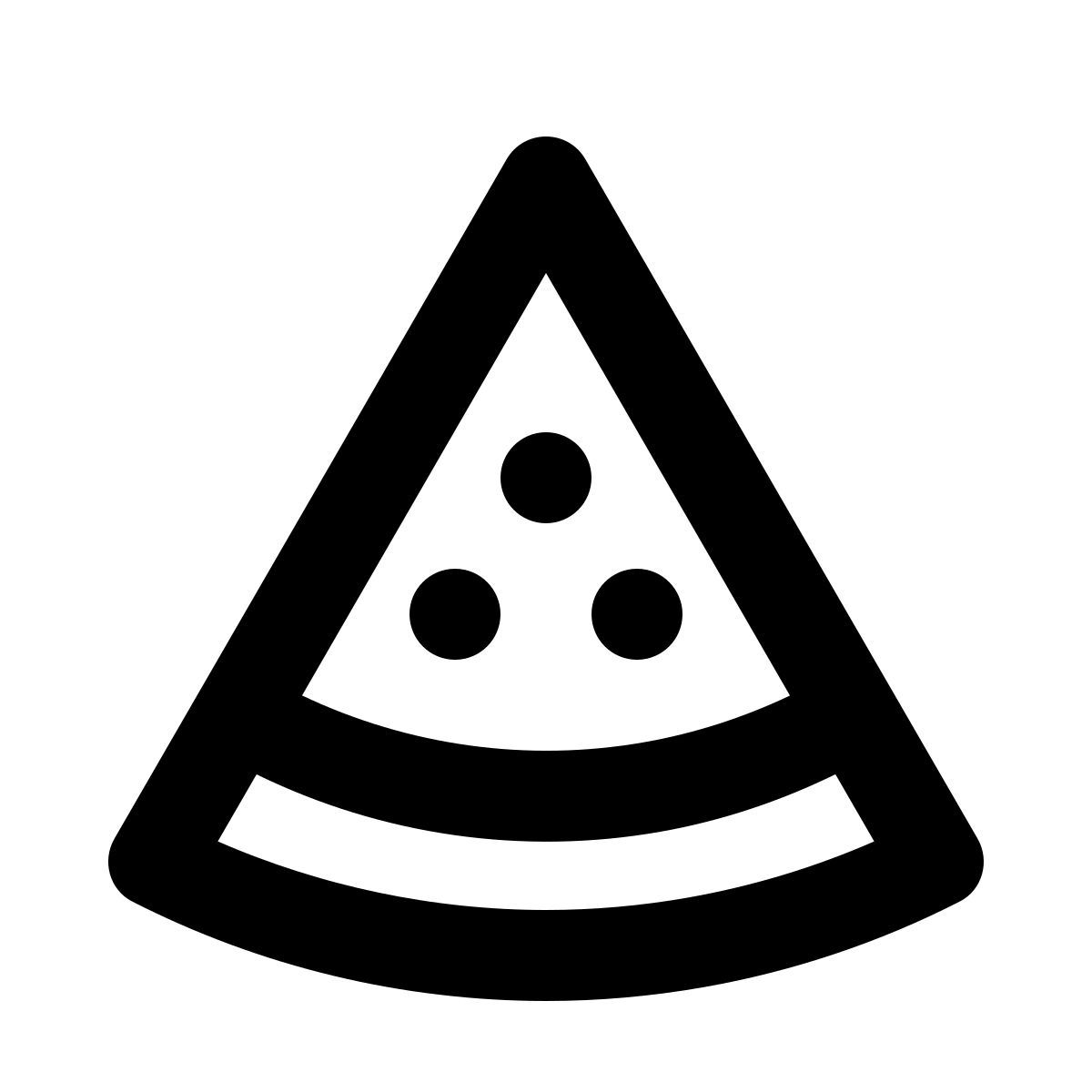 material outlined style 수박 한 조각 icon