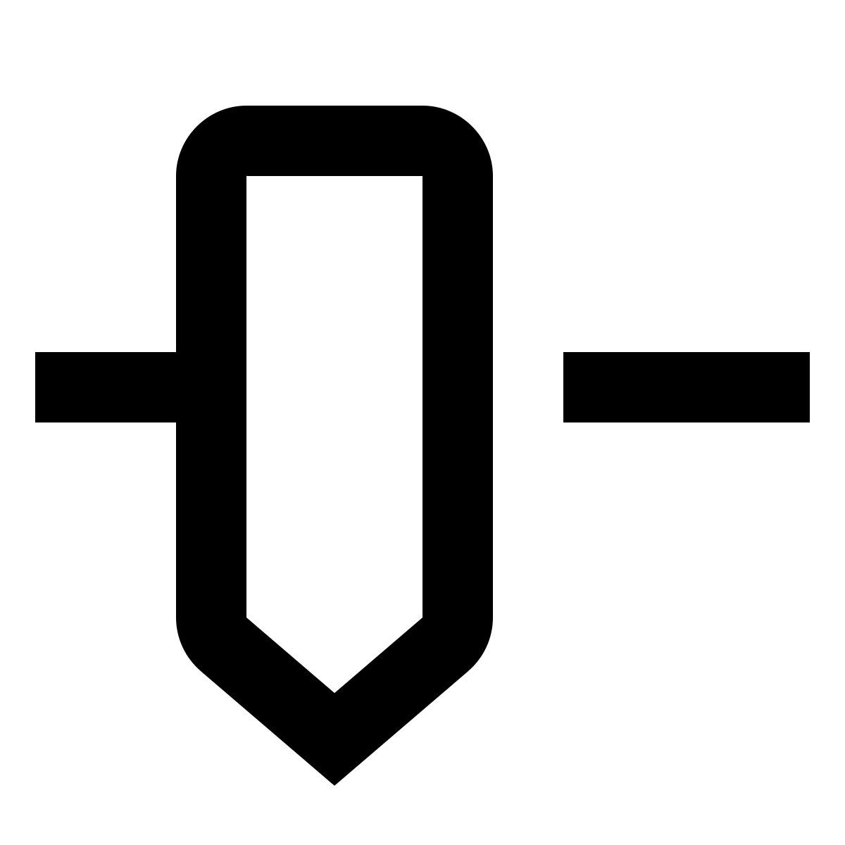 material outlined style control deslizante icon