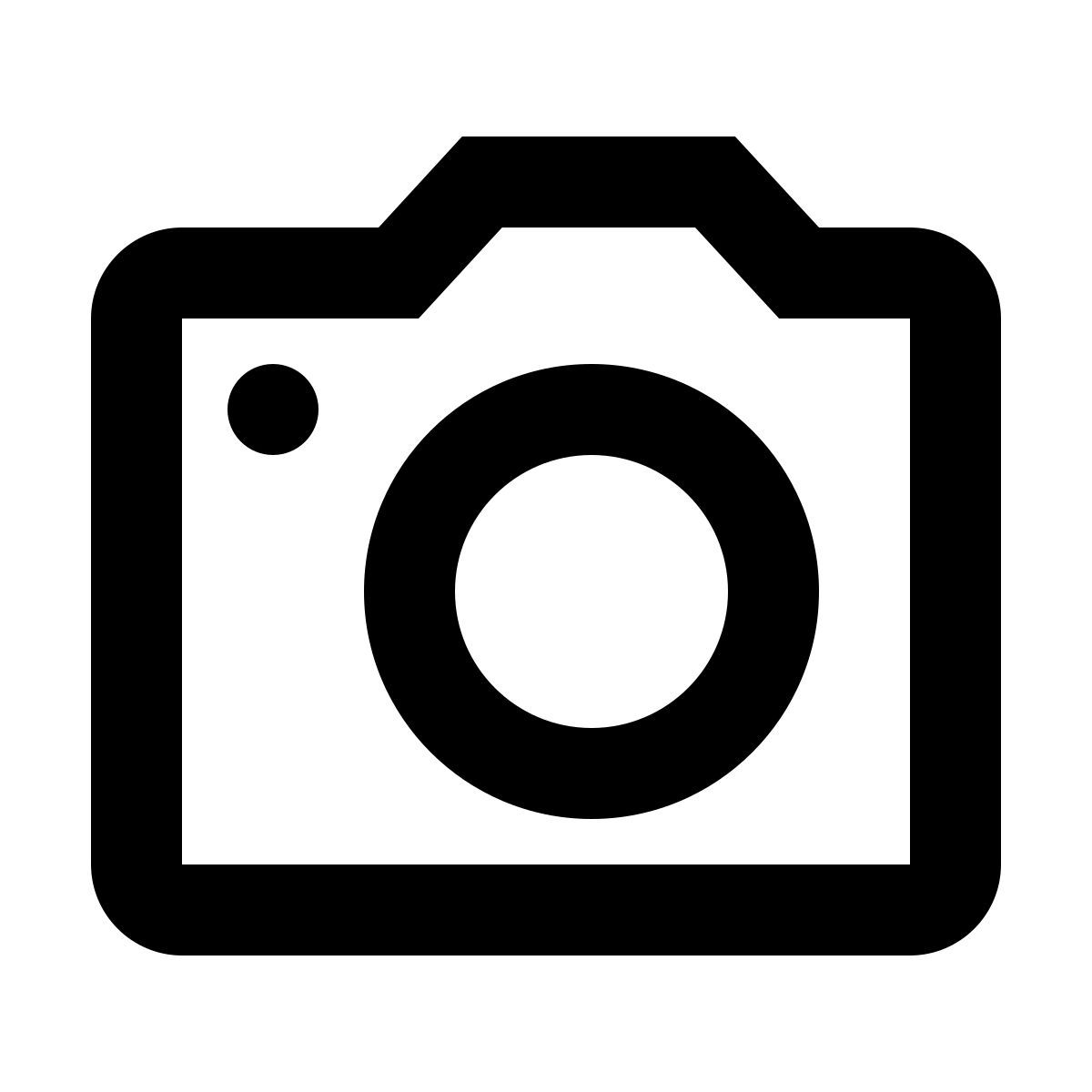 material outlined style cámara slr icon