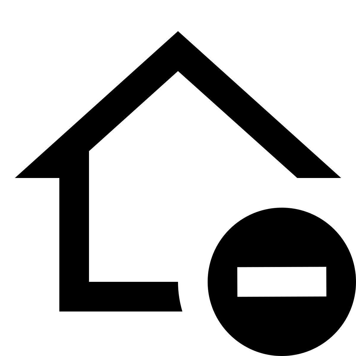 material outlined style 智能家居删除 icon