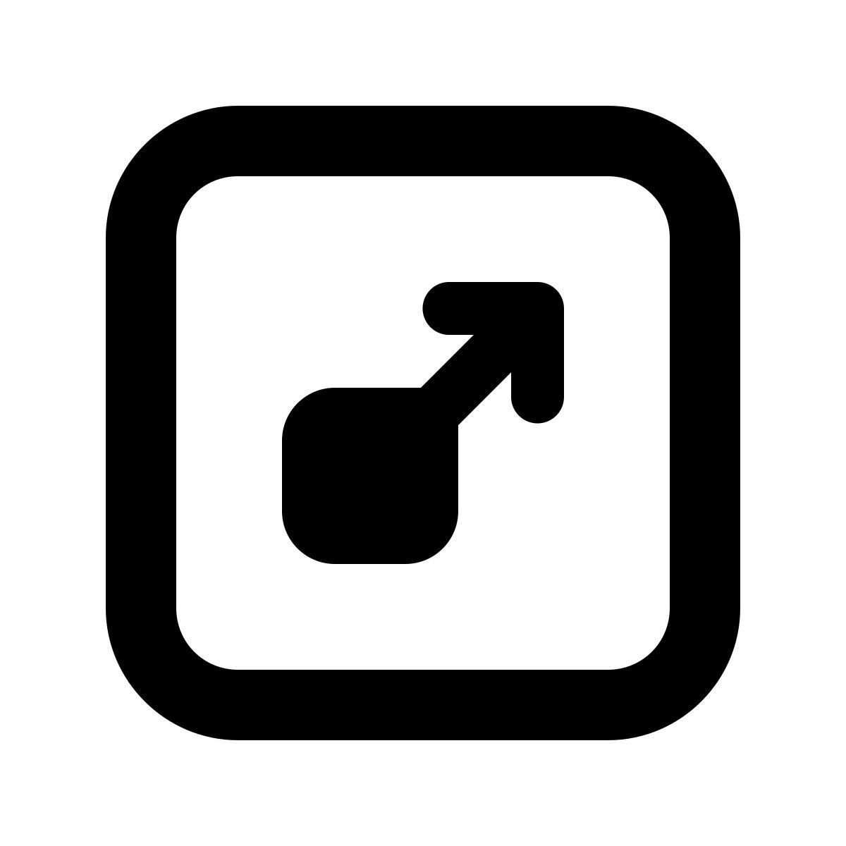 material outlined style upscaler inteligente icon