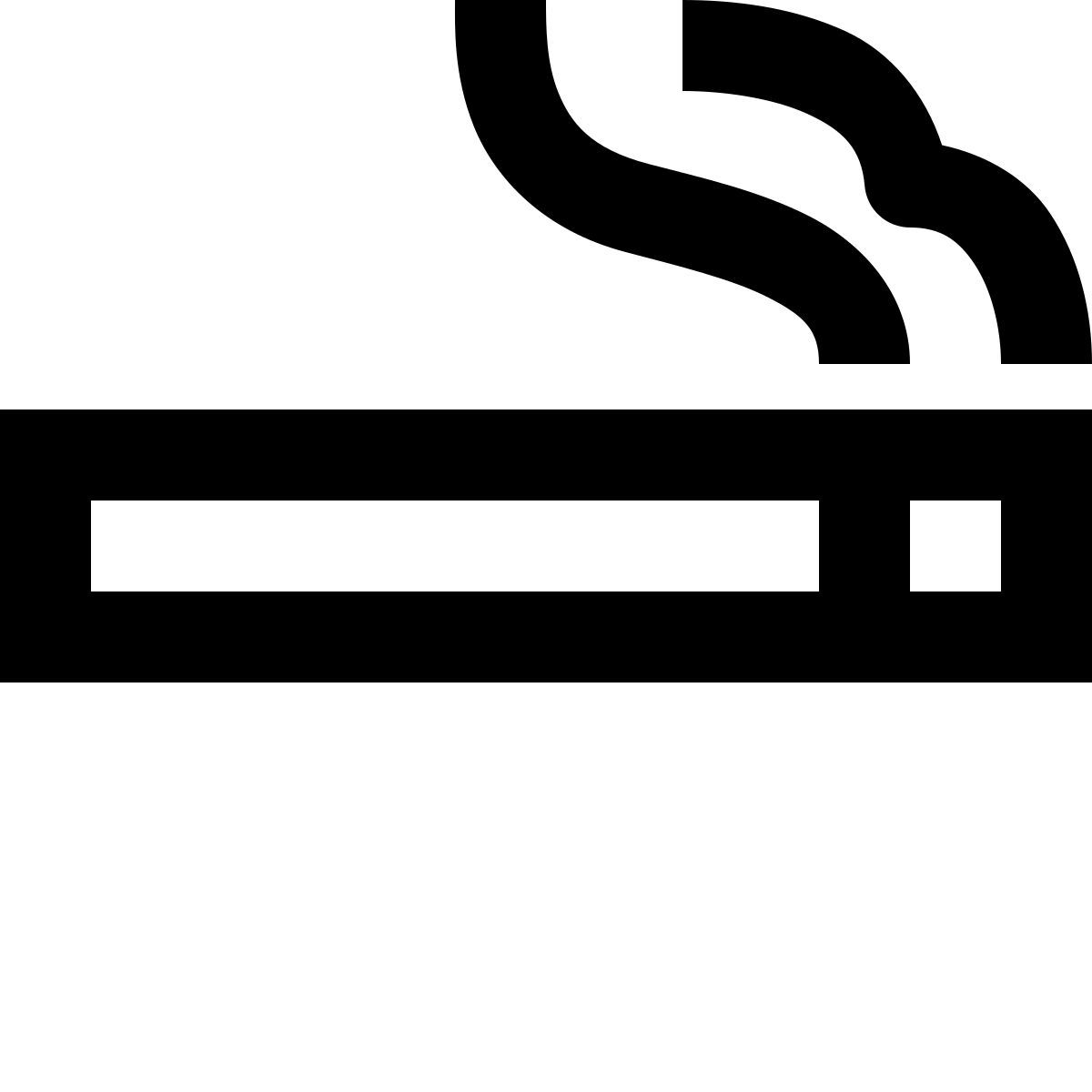 material outlined style fumador icon