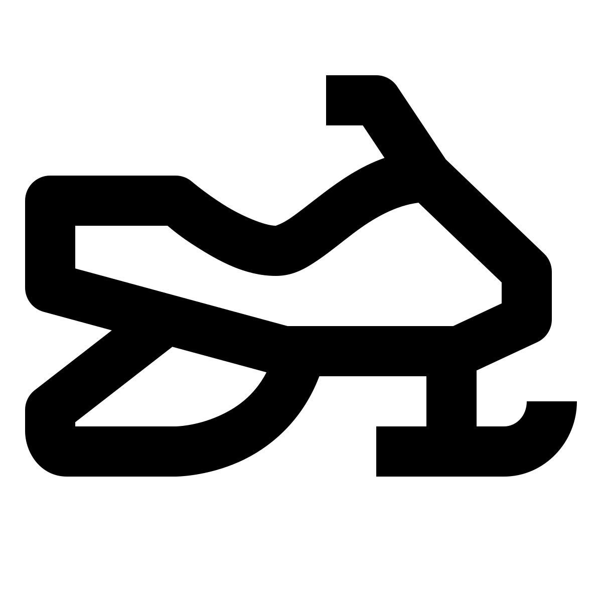 material outlined style 설상차 icon