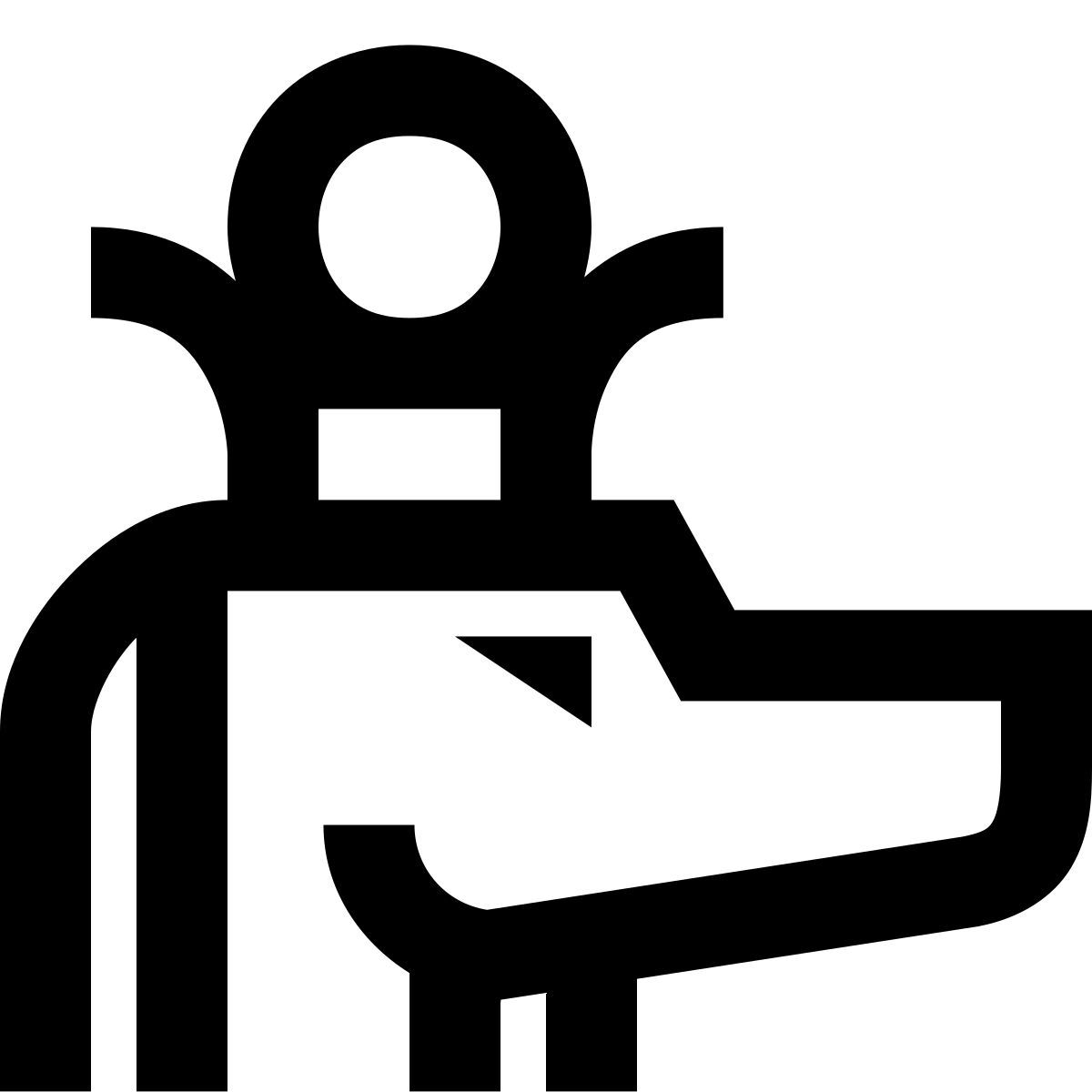 material outlined style ex icon