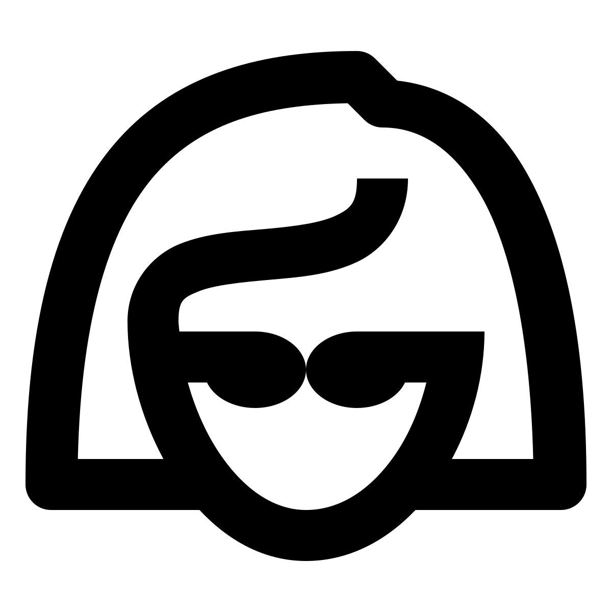 material outlined style spion weiblich icon