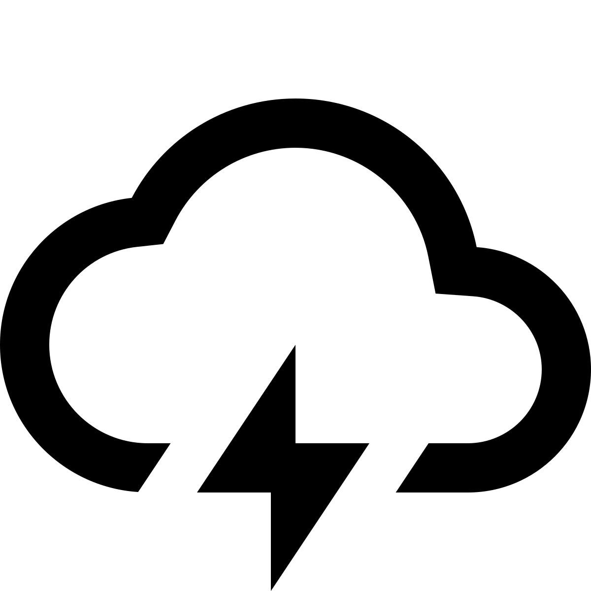 material outlined style tormenta icon