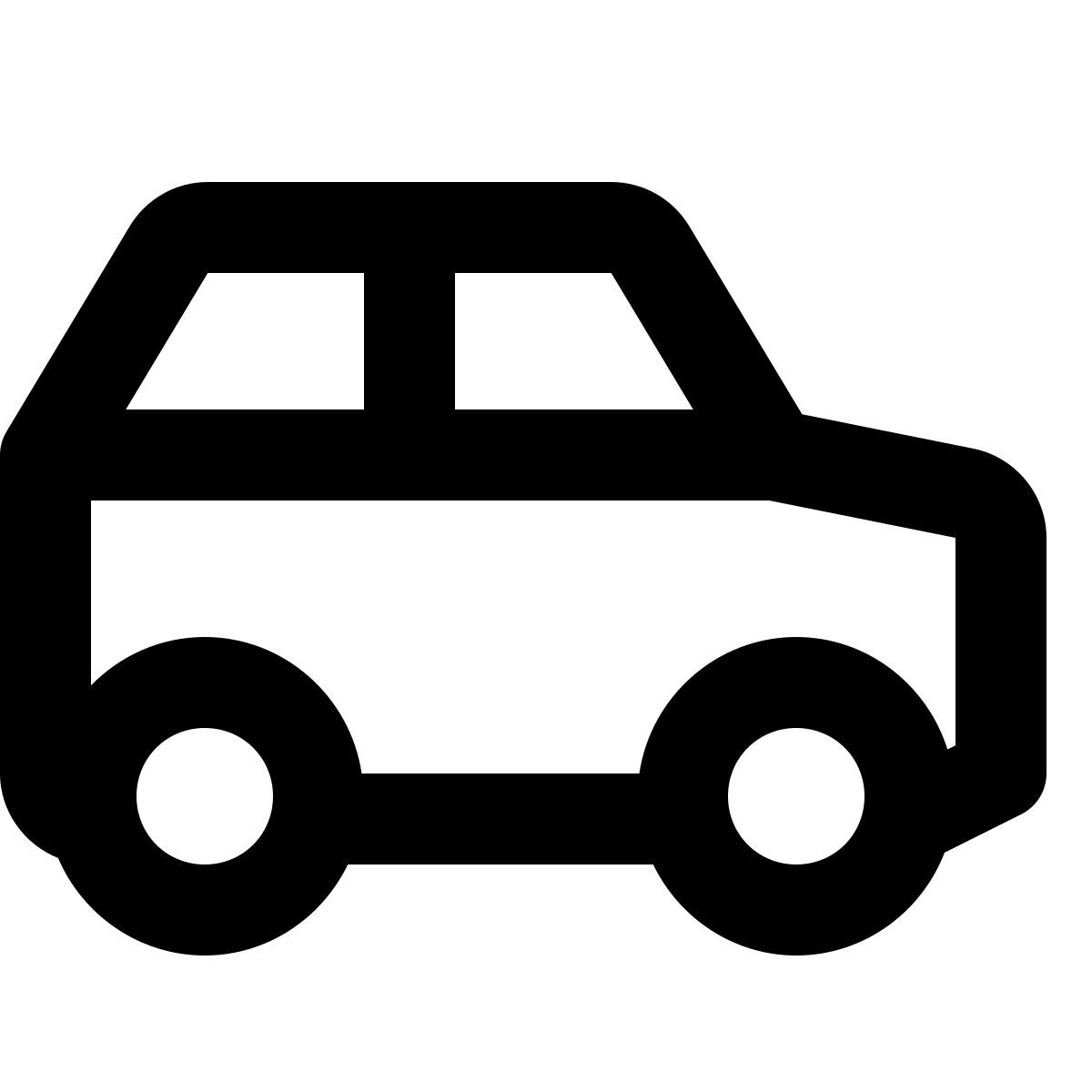 material outlined style geländewagen icon