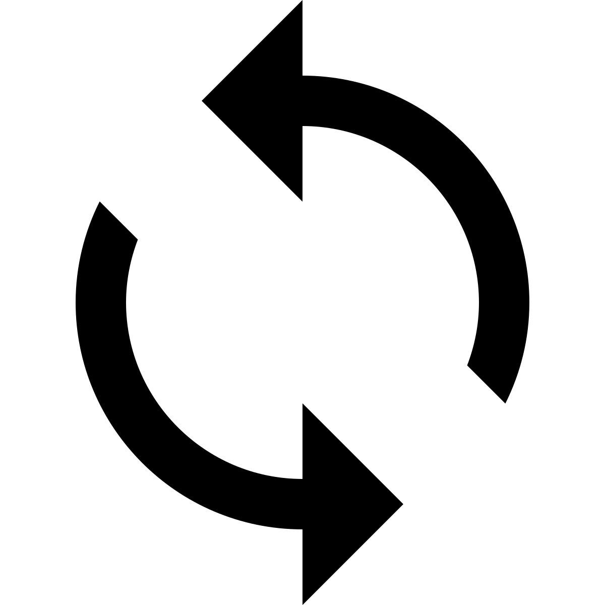 material outlined style sincronizar icon