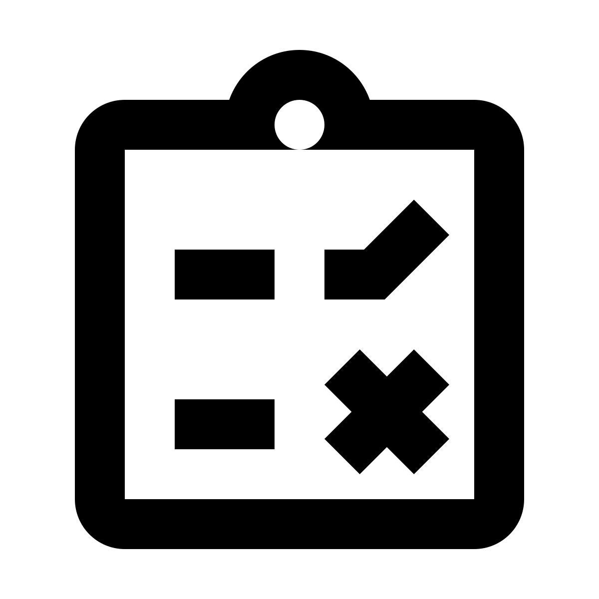 material outlined style test parcial aprobado icon