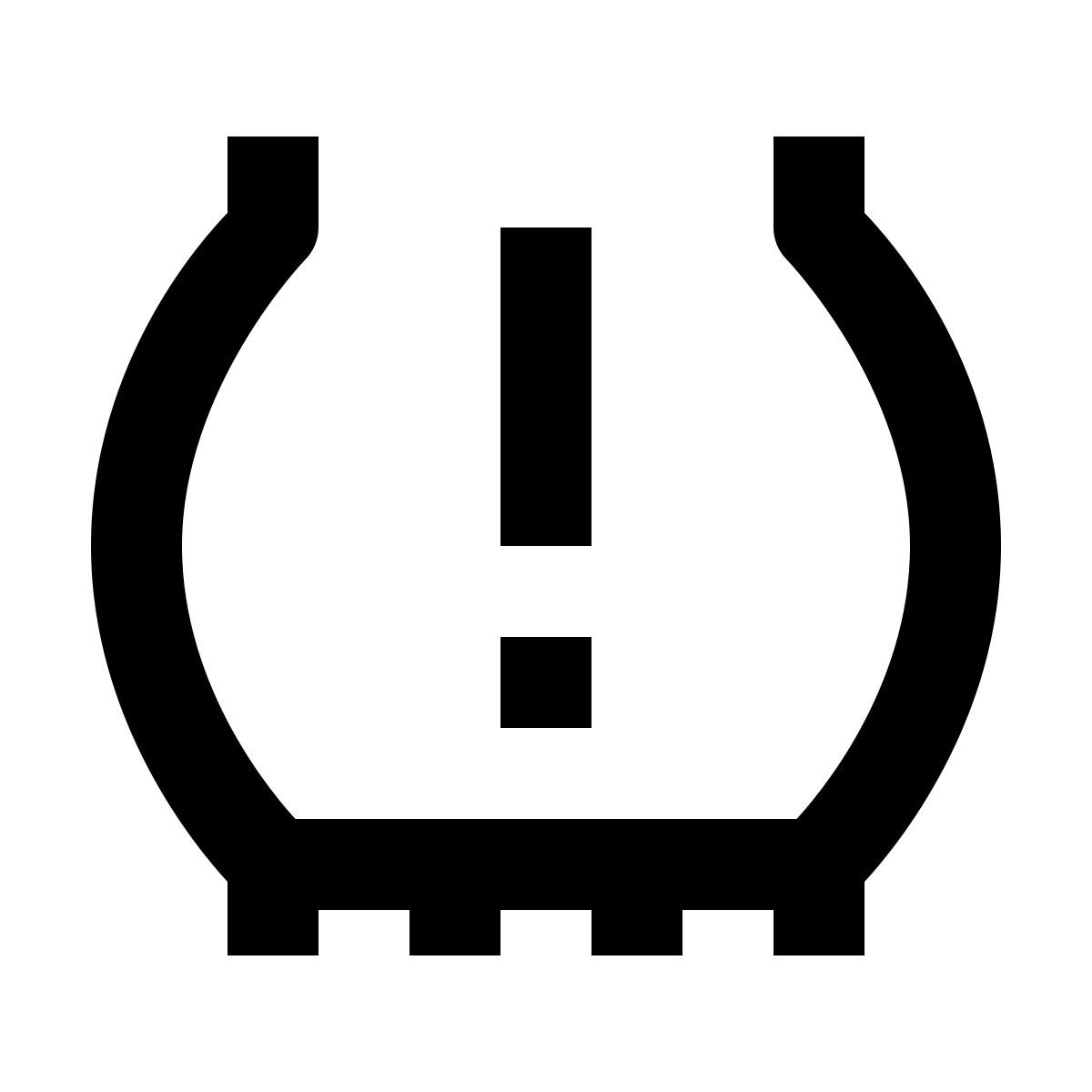 material outlined style 轮胎压力 icon