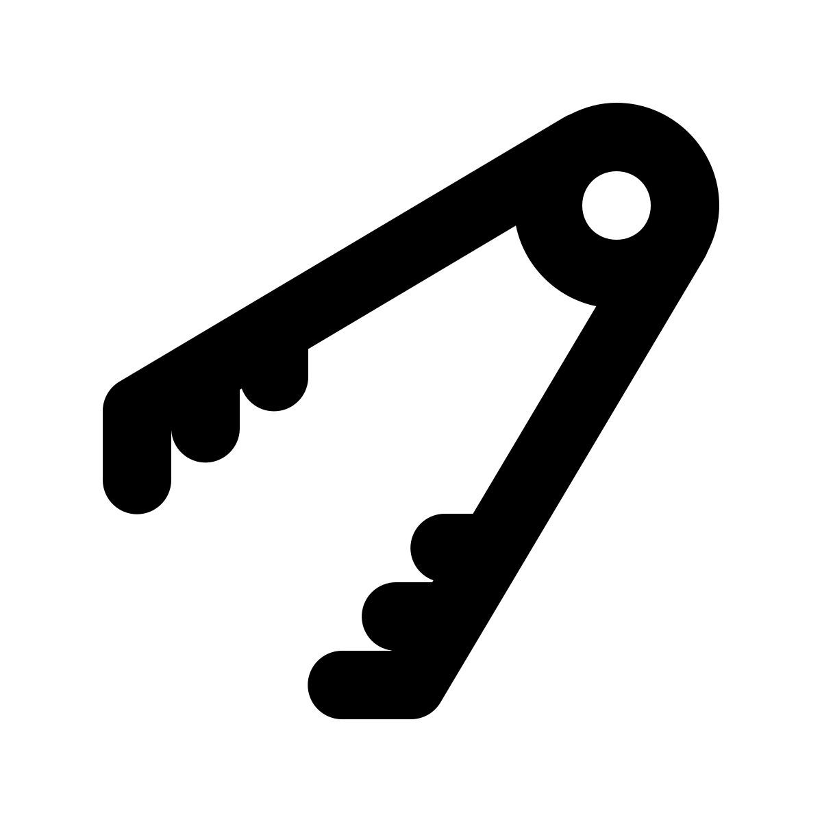 material outlined style tongs icon
