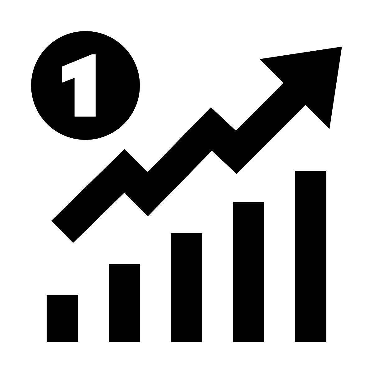 material outlined style total sales icon