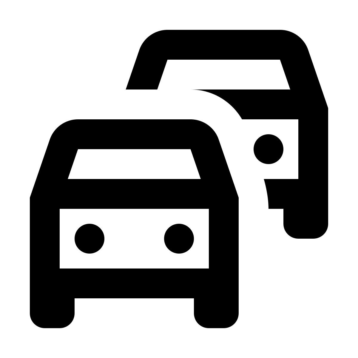 material outlined style tráfico icon