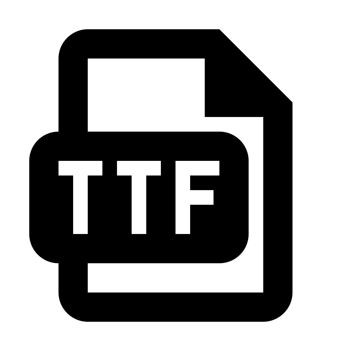 material outlined style ttf icon