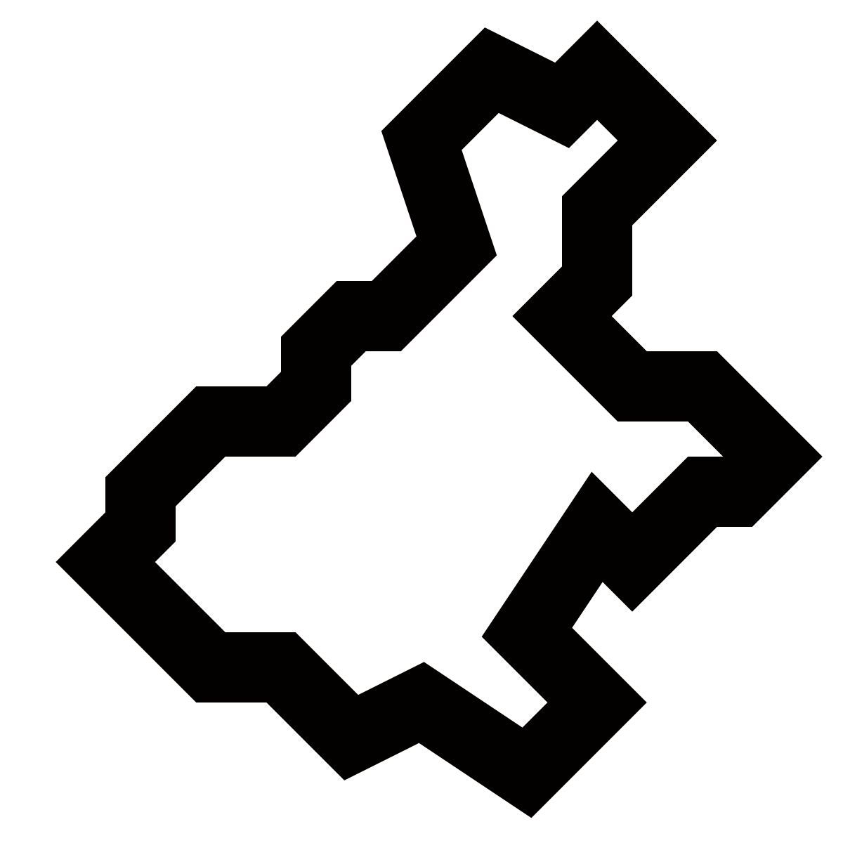 material outlined style vêneto icon