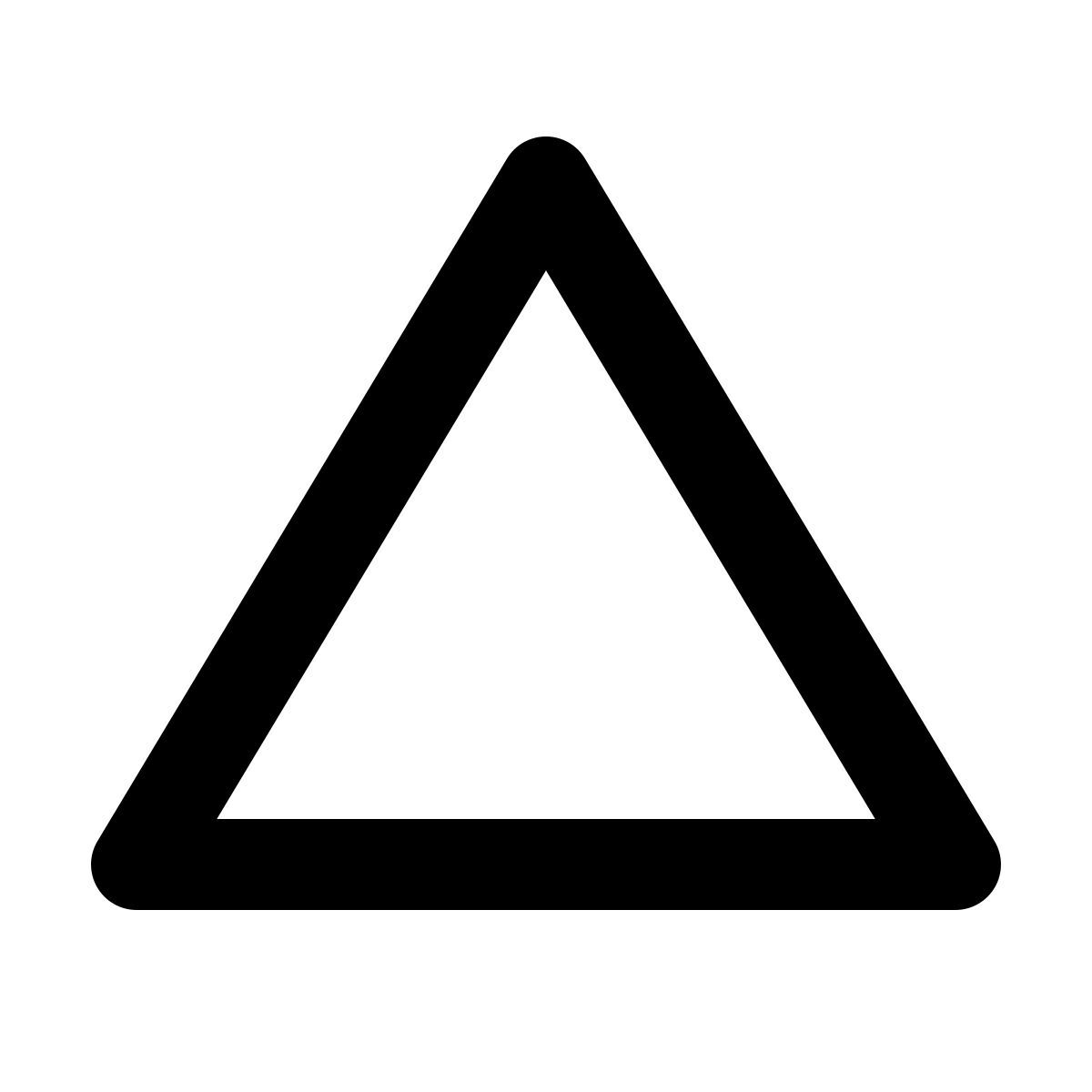 material outlined style vercel icon