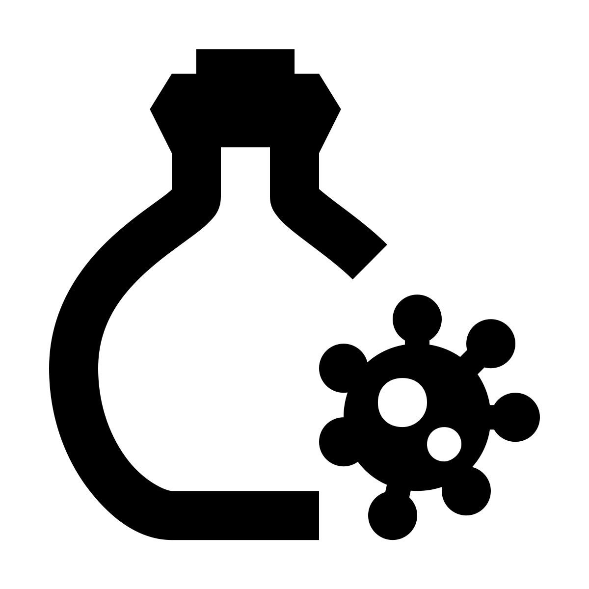 material outlined style batteri icon