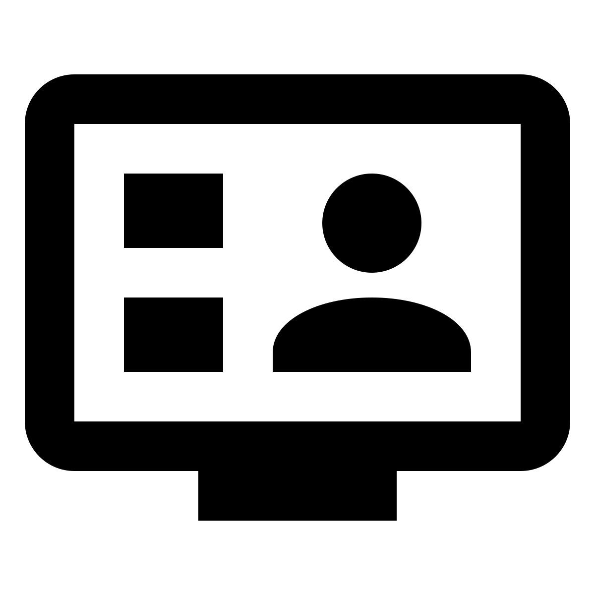 material outlined style video conferenza icon