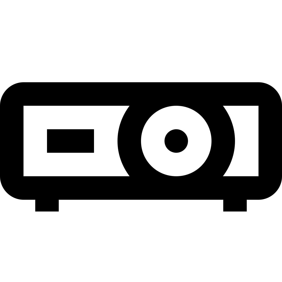 material outlined style video projector icon