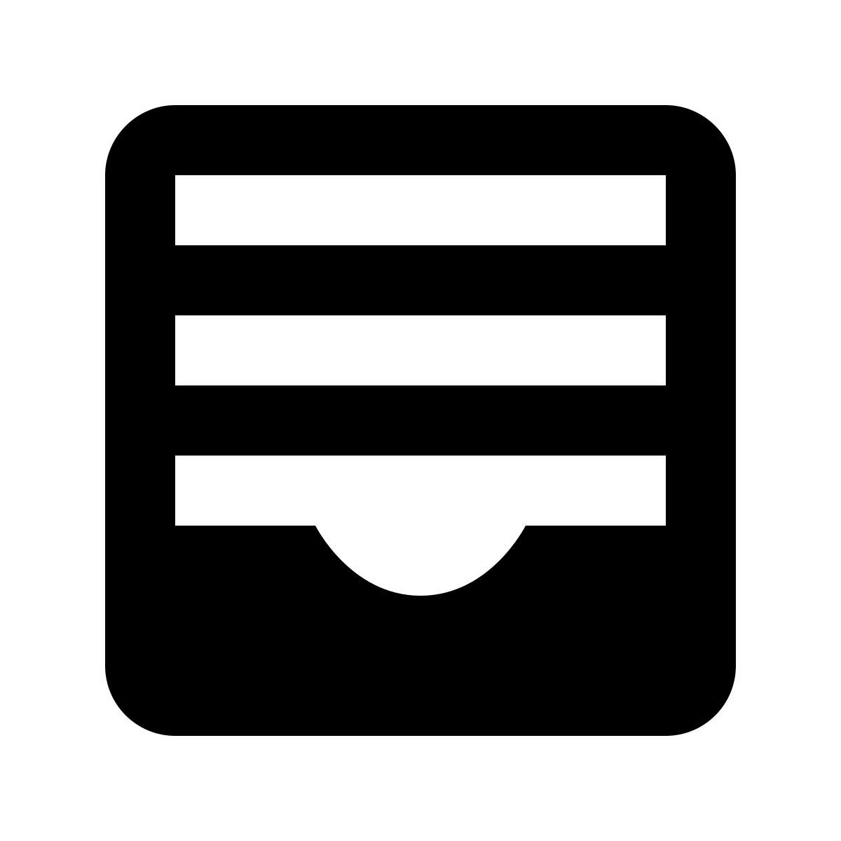 material outlined style brieftaschen app icon