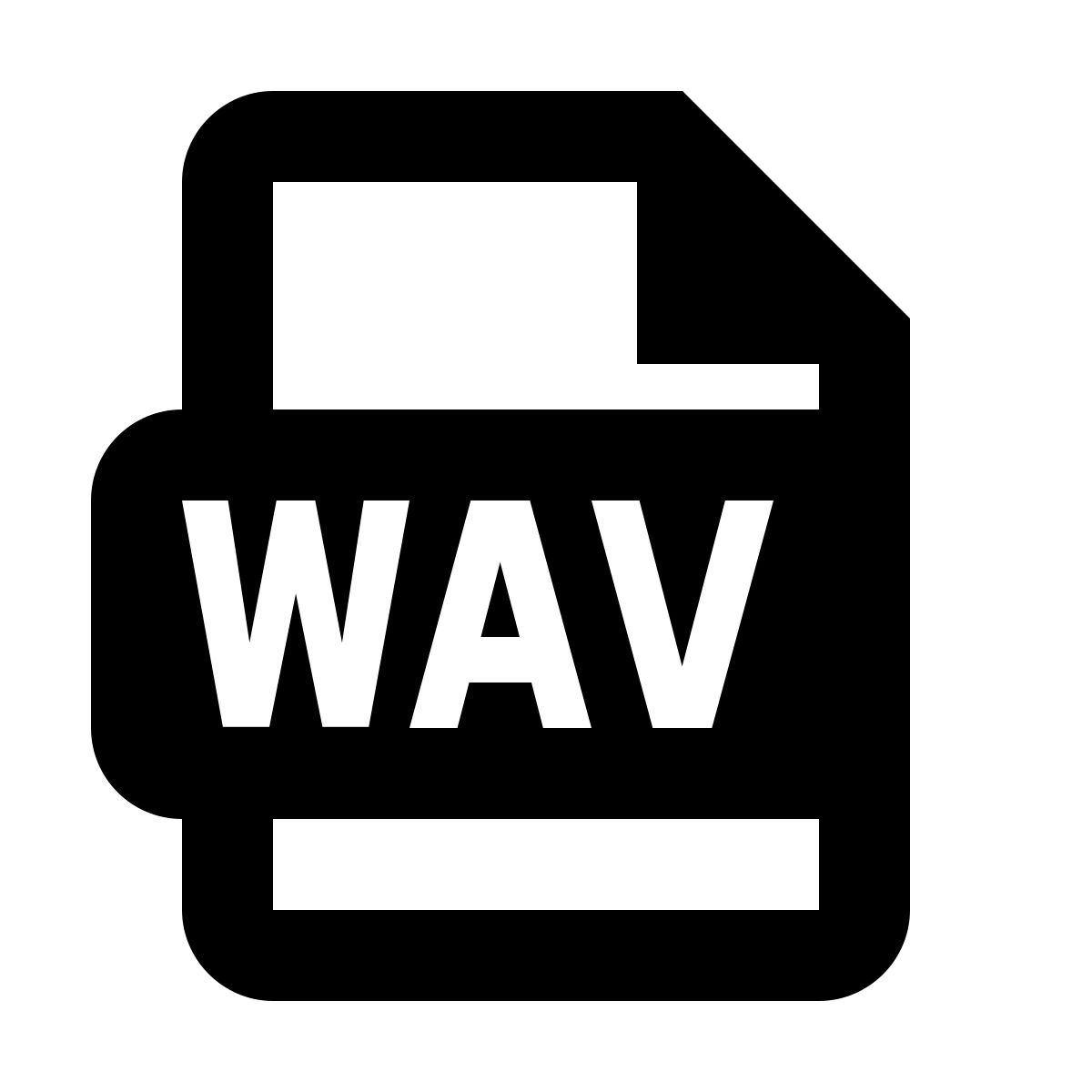 material outlined style wav icon