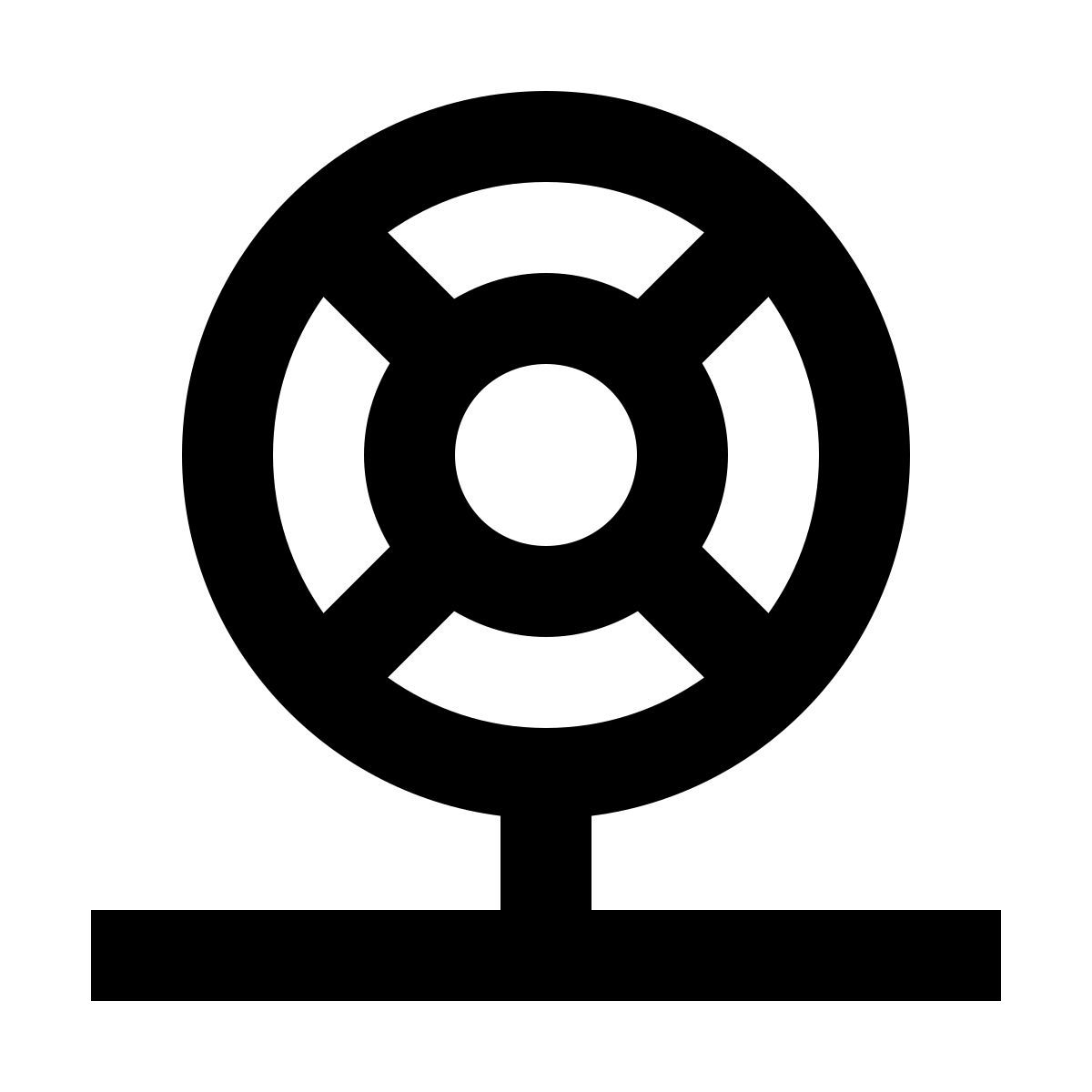 material outlined style web help icon