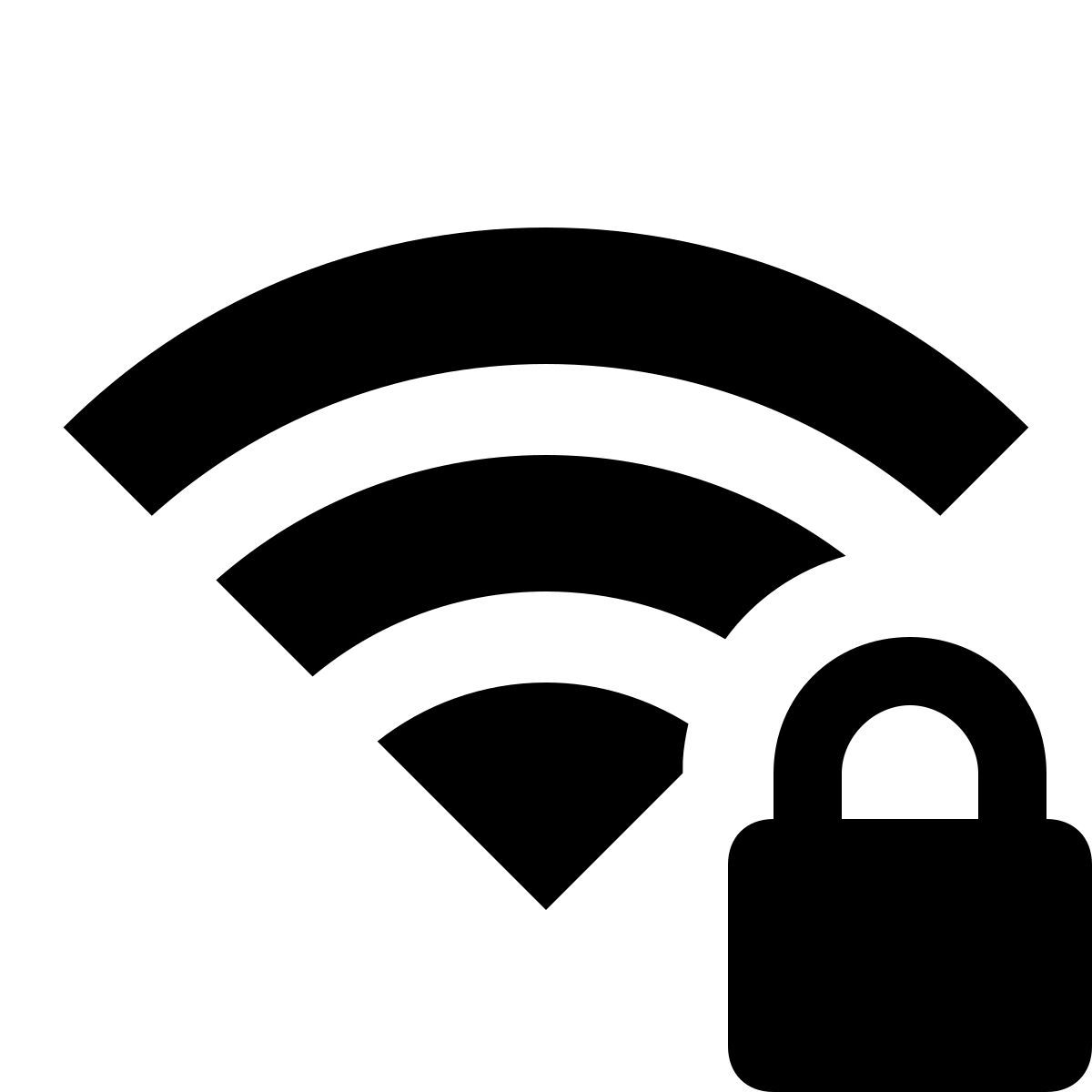 material outlined style bloqueio wifi icon