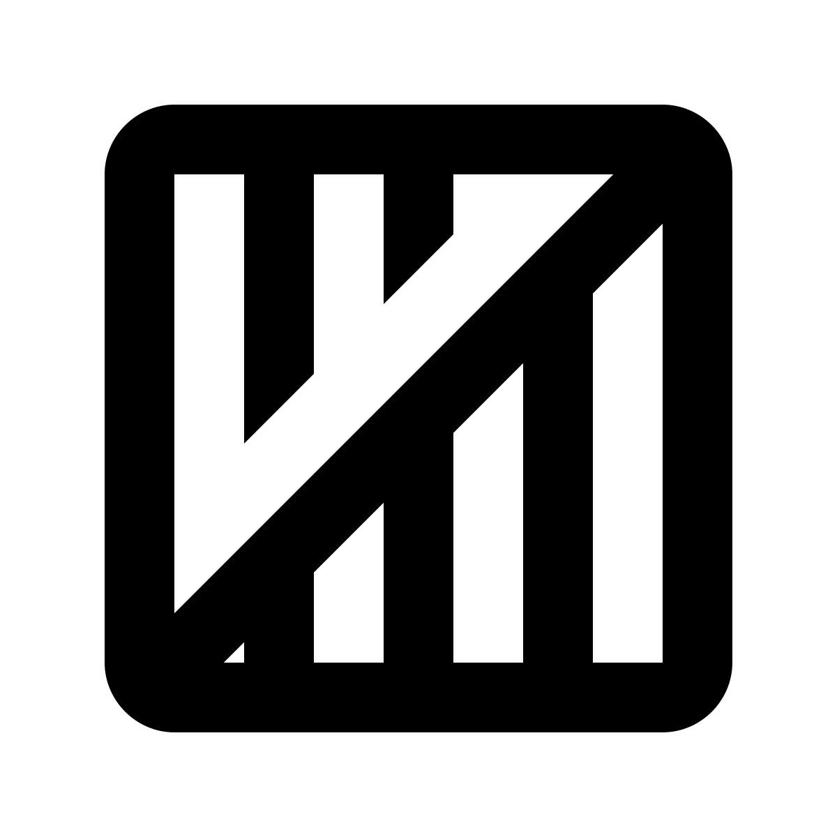 material outlined style scatola di legno icon