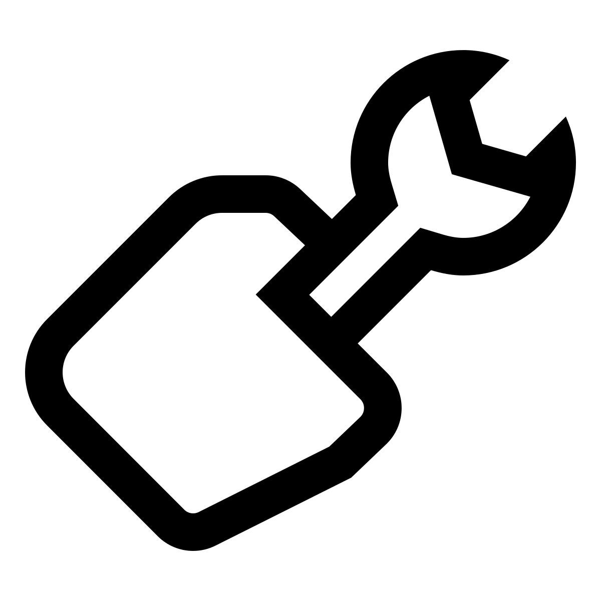 material outlined style trabajo icon